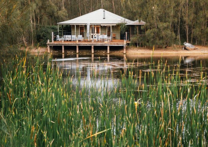 View across the lake to Billabong Moon - Billabong Cottage, Hunter Valley